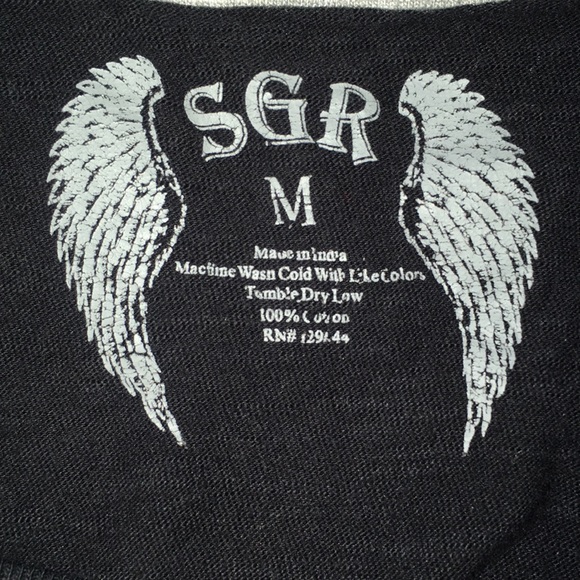 Jungle Floral 3/4 Baseball Pocket t- shirt - Picture 3 of 3